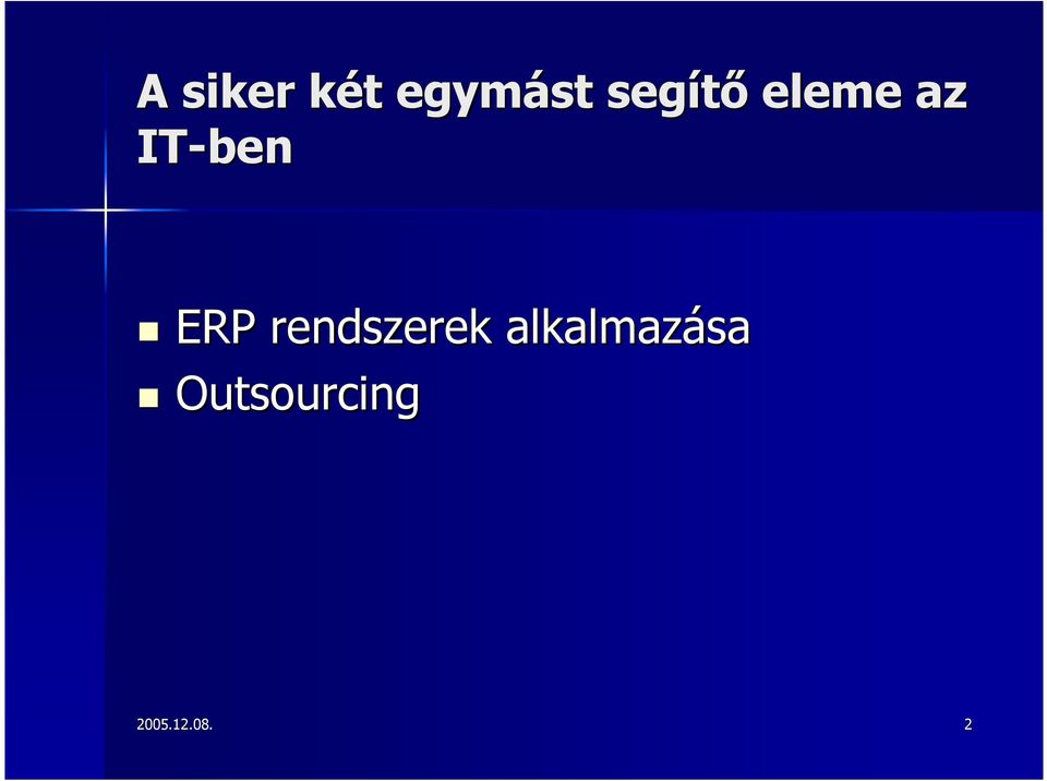 ERP rendszerek