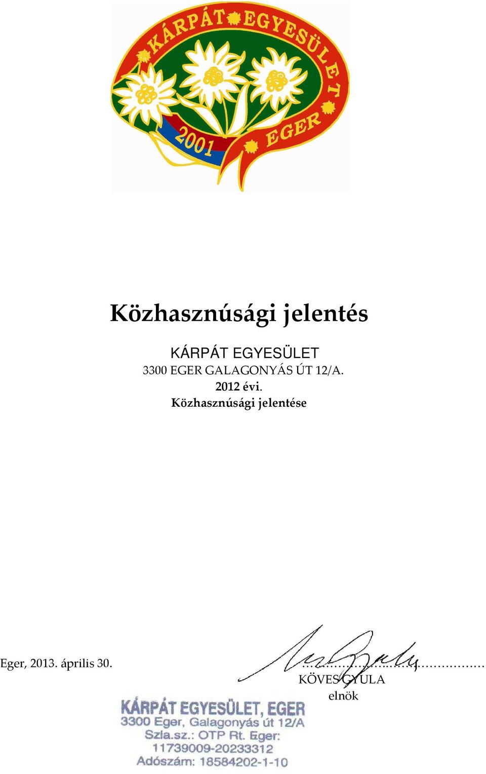12/A. 2012 évi.