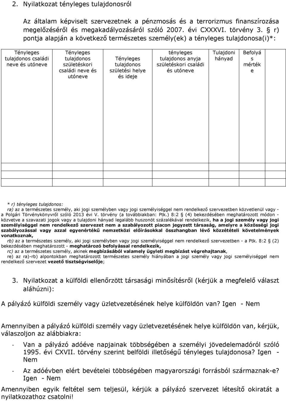ra) az a természetes személy, aki jogi személyben vagy jogi személyiséggel nem rendelkező szervezetben közvetlenül vagy - a Polgári Törvénykönyvről szóló 2013 évi V. törvény (a továbbiakban: Ptk.