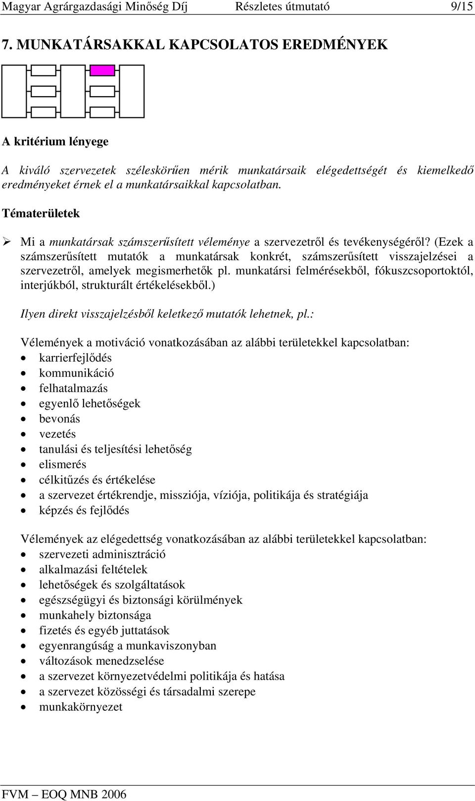 Tématerületek Mi a munkatársak számszerűsített véleménye a szervezetről és tevékenységéről?