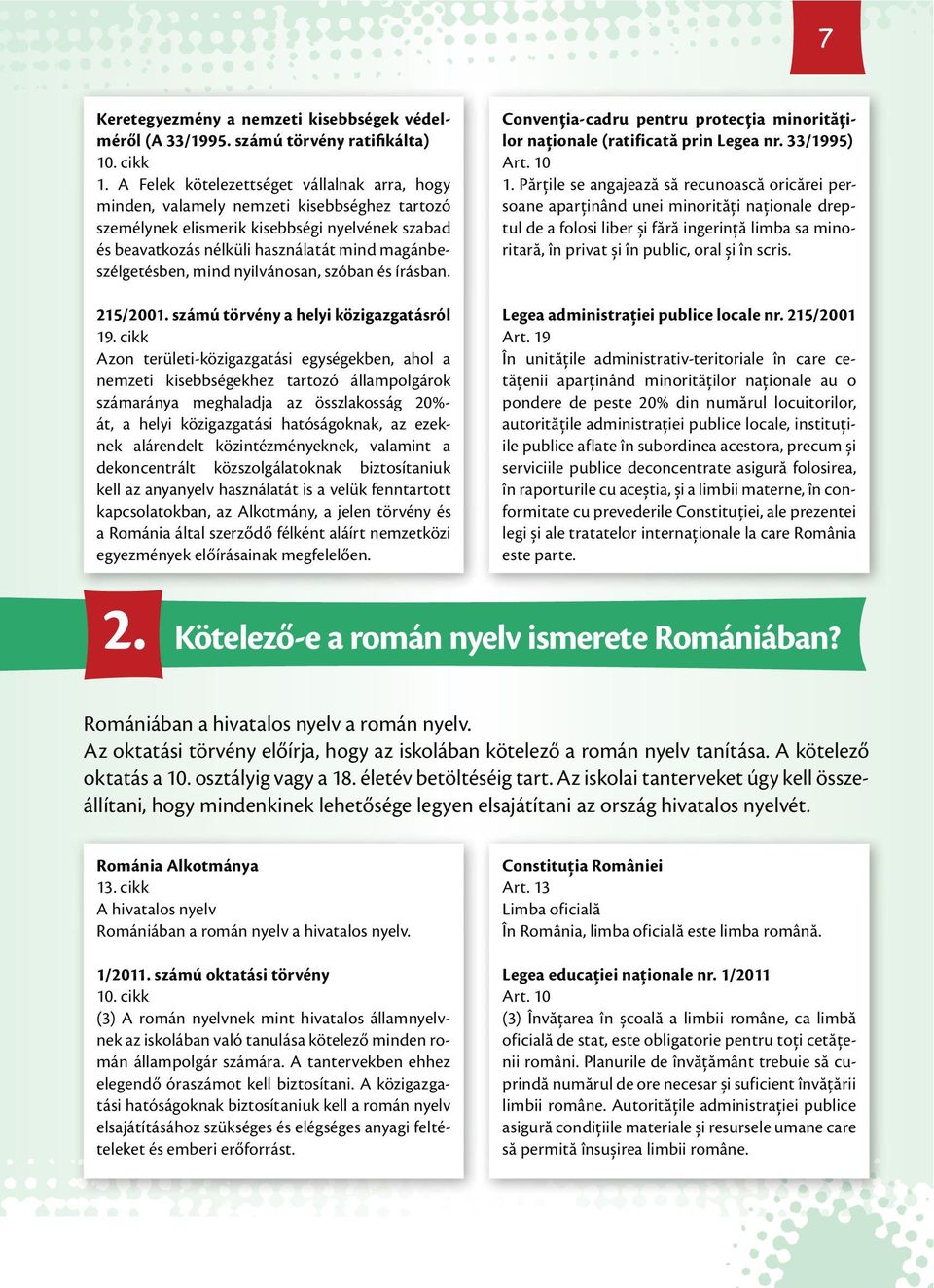 magánbeszélgetésben, mind nyilvánosan, szóban és írásban. 215/2001. számú törvény a helyi közigazgatásról 19.