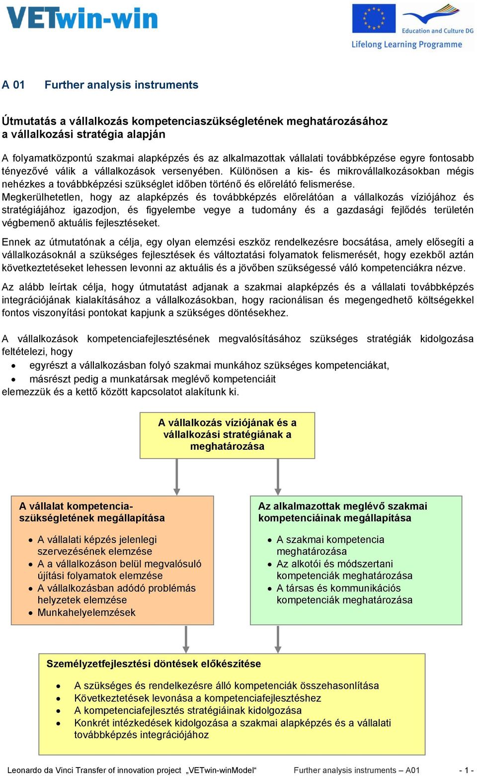 Különösen a kis- és mikrovállalkozásokban mégis nehézkes a továbbképzési szükséglet időben történő és előrelátó felismerése.