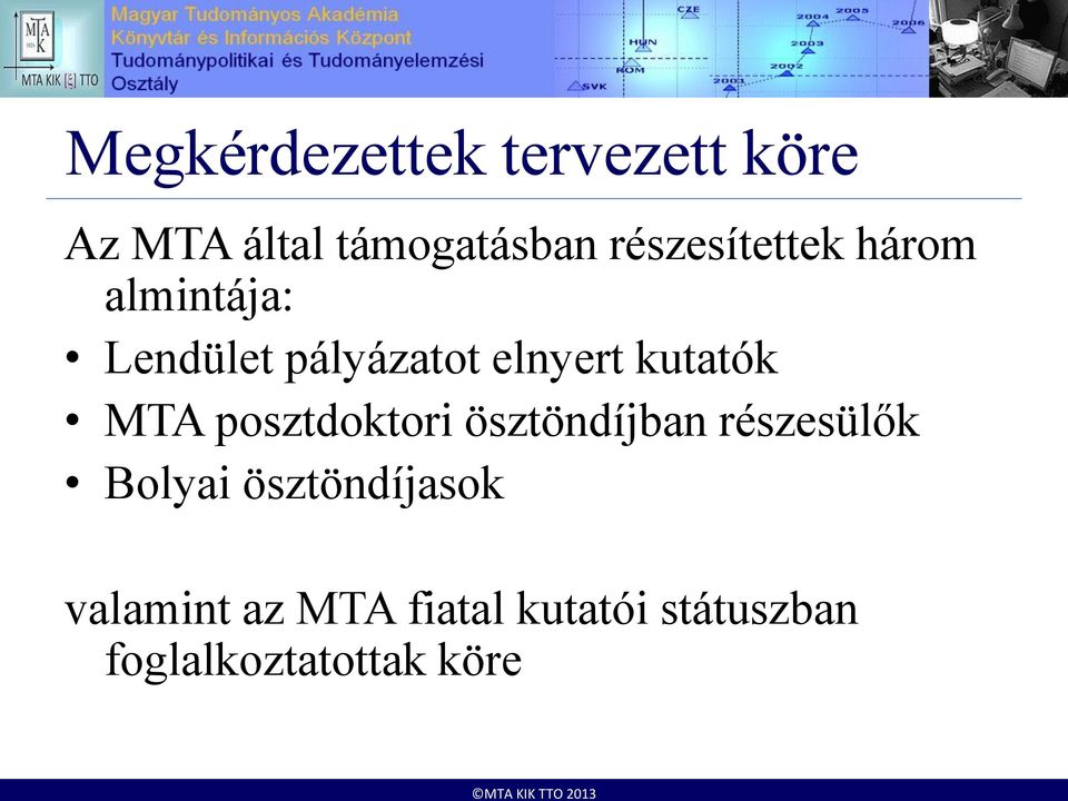 kutatók MTA posztdoktori ösztöndíjban részesülők Bolyai