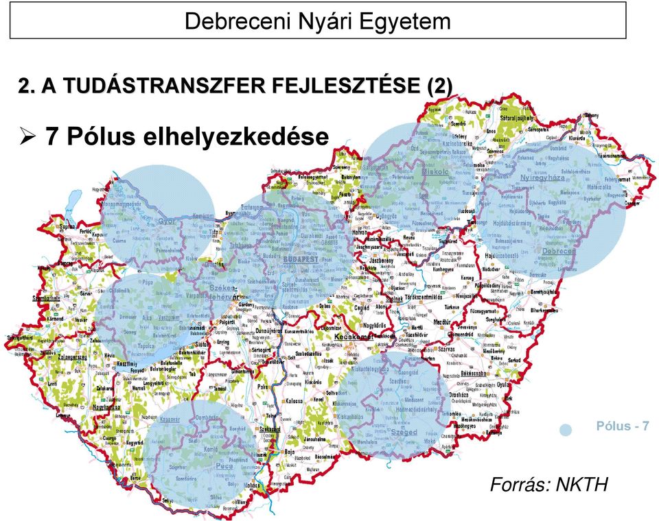 Pólus elhelyezkedése