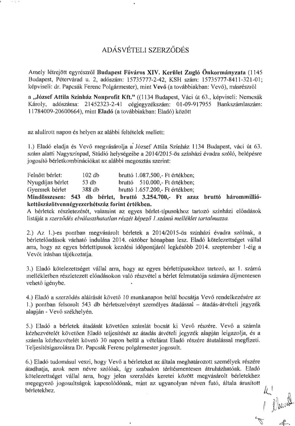 " ((1134 Budapest, Váci út 63.
