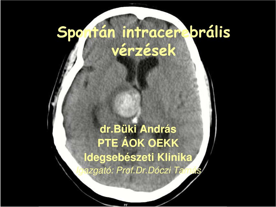 büki András PTE ÁOK OEKK