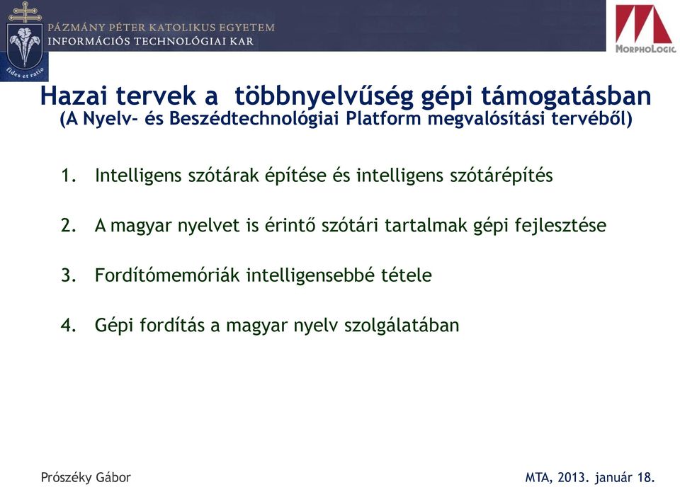 Intelligens szótárak építése és intelligens szótárépítés 2.