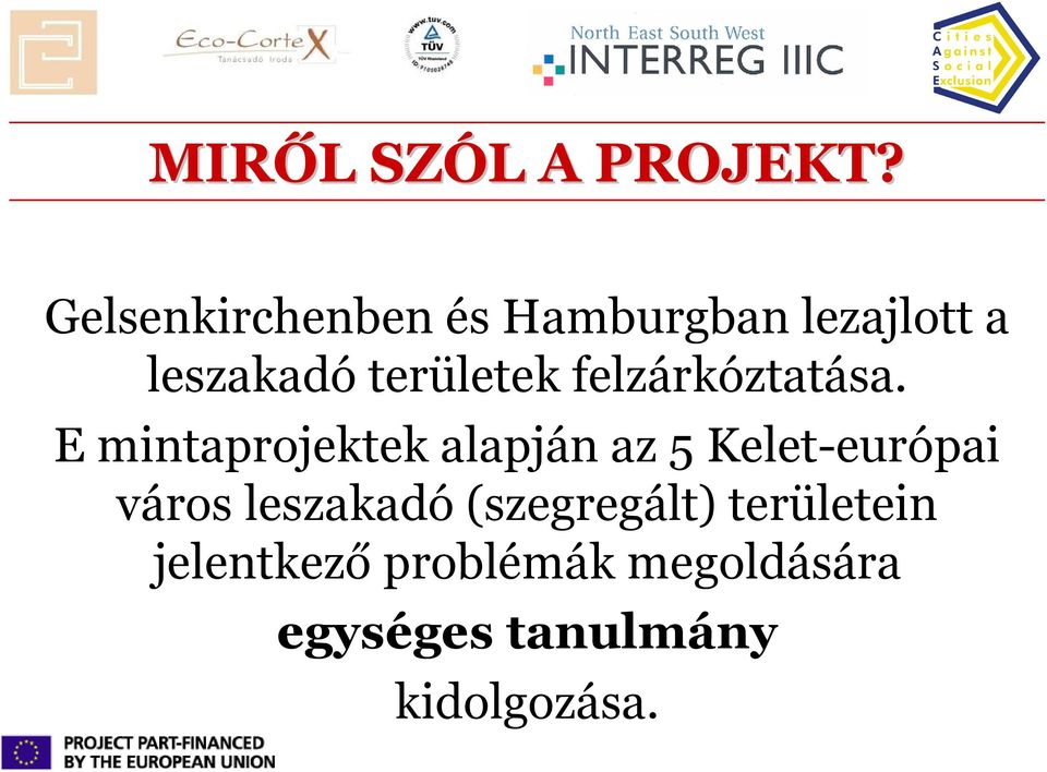 felzárkóztatása.