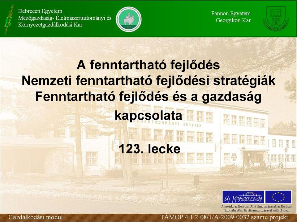 stratégiák Fenntartható