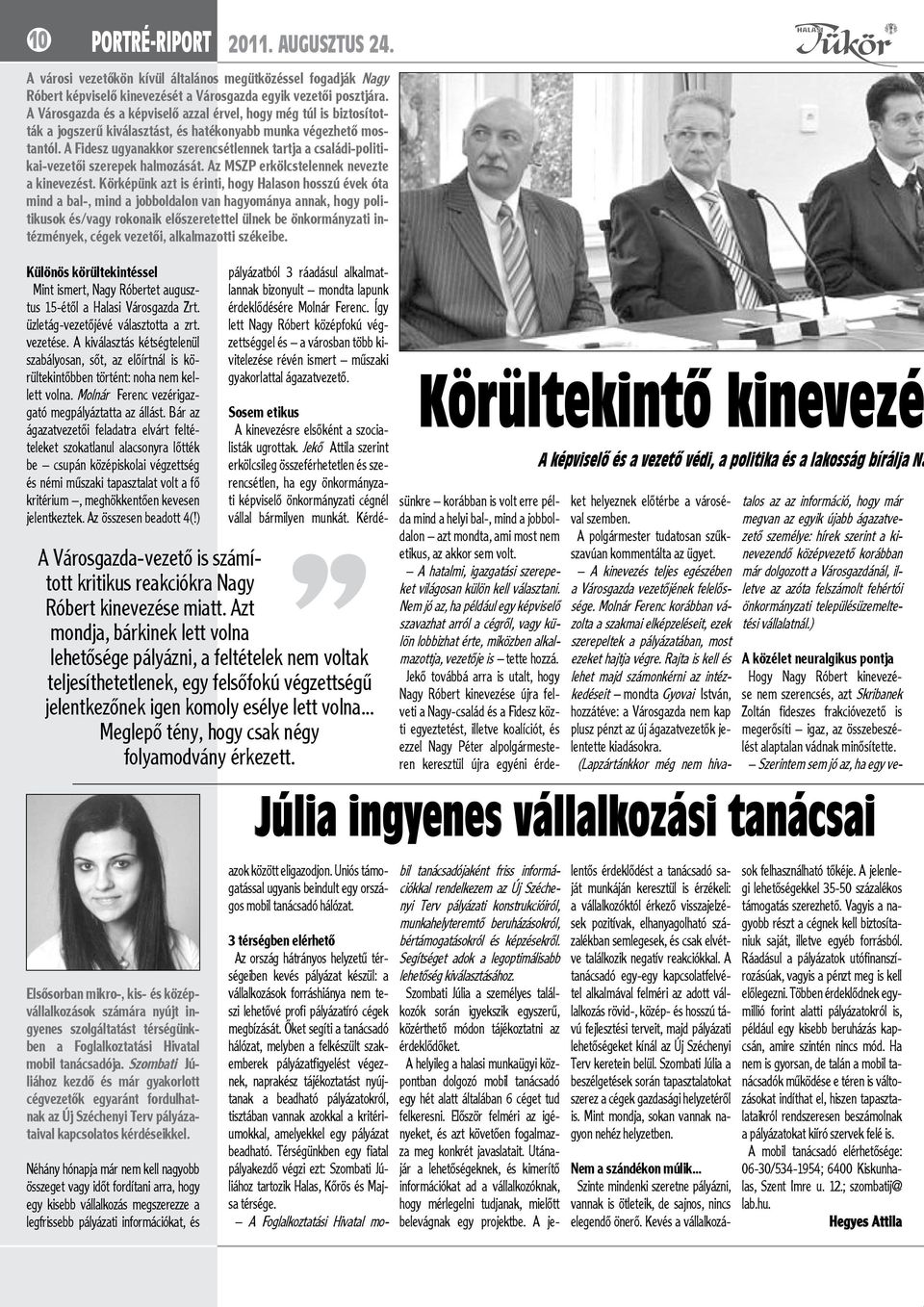 Randevú cégvezetők számára