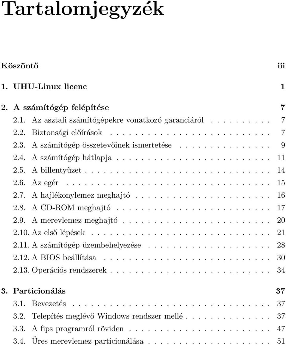 UHU-LINUX 1.1 FELHASZN AL OI K EZIK ONYV - PDF Free Download
