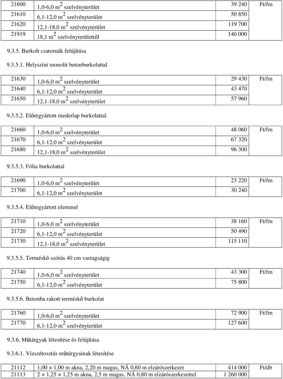 3.5.5. Terméskı szórás 40 cm vastagságig 217