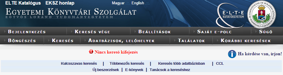 SZERZEMÉNYEZÉS - DOKUMENTUMOK Online időszaki kiadványok (ELTE külföldi rendelései)