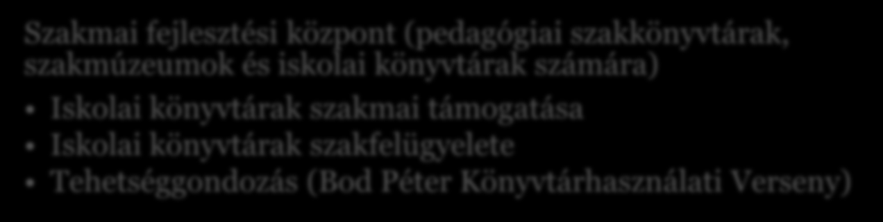 000 távoli felhasználó Tartalomszolgáltatás, tartalom-előállítás Országos szakirodalmi adatbázisok Magyar Pedagógiai Tárgyszójegyzék (MPT) Könyv és Nevelés c.