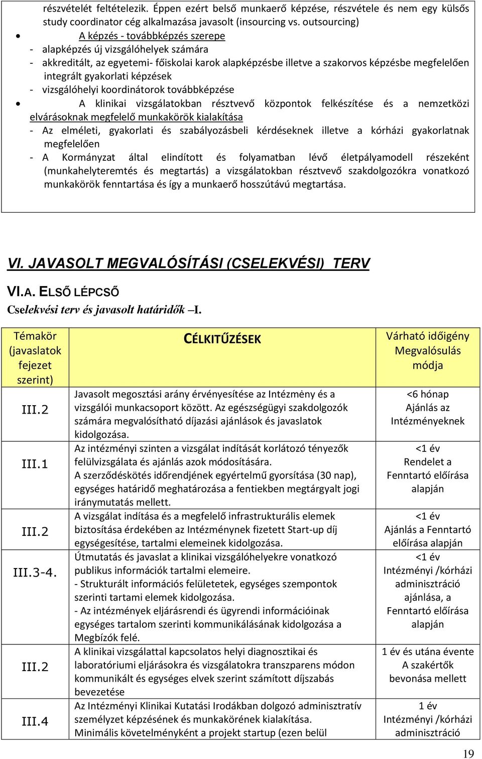 gyakorlati képzések - vizsgálóhelyi koordinátorok továbbképzése A klinikai vizsgálatokban résztvevő központok felkészítése és a nemzetközi elvárásoknak megfelelő munkakörök kialakítása - Az elméleti,