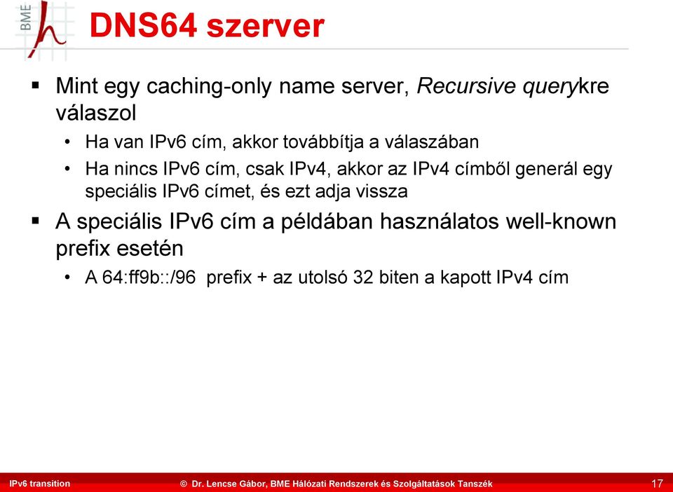 generál egy speciális IPv6 címet, és ezt adja vissza A speciális IPv6 cím a példában