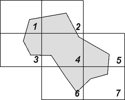 A térképszelvények községenkénti számozása Térképszelvények községi számozása (Forrás: Varga, 2005).