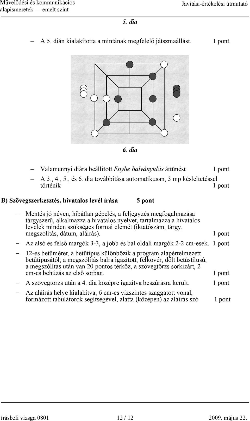 hivatalos nyelvet, tartalmazza a hivatalos levelek minden szükséges formai elemét (iktatószám, tárgy, megszólítás, dátum, aláírás).