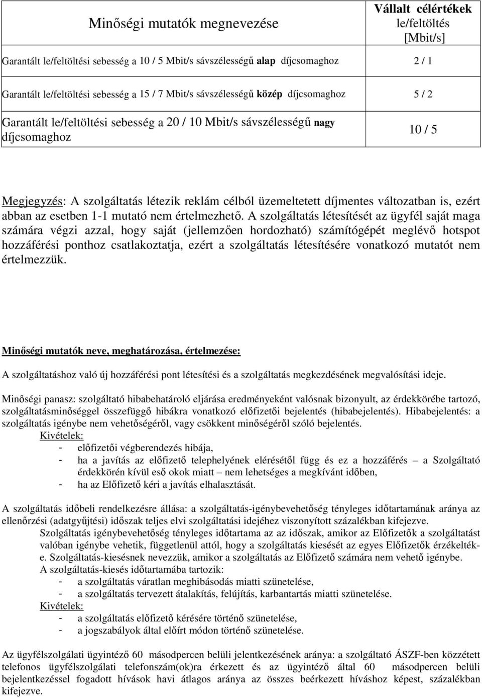 A szolgáltatás létesítését az ügyfél saját maga számára végzi azzal, hogy saját (jellemzően hordozható) számítógépét meglévő hotspot hozzáférési ponthoz csatlakoztatja, ezért a szolgáltatás