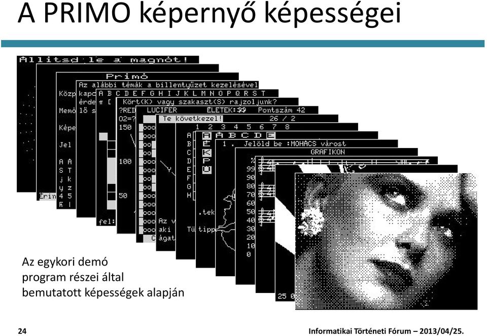 demó program részei