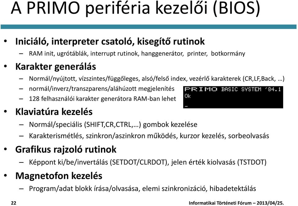 A PRIMO története. ahogy az egykori fejlesztők emlékeznek rá - PDF Ingyenes  letöltés