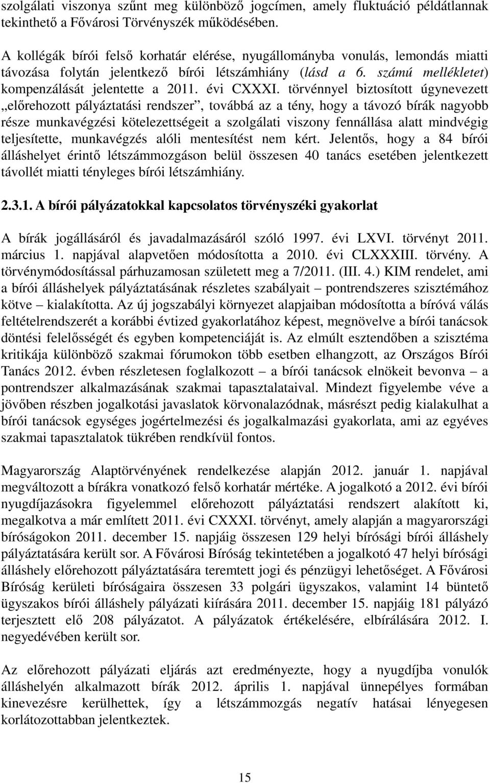 évi CXXXI.