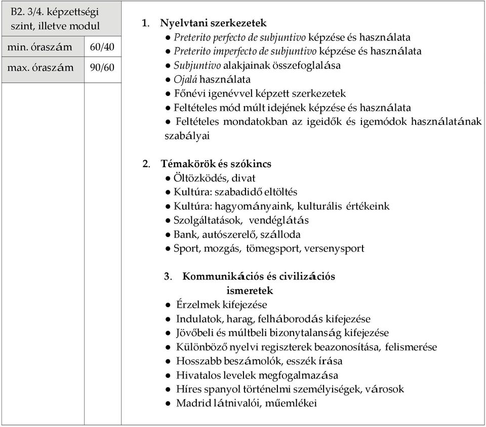 igenévvel képzett szerkezetek Feltételes mód múlt idejének képzése és használata Feltételes mondatokban az igeidők és igemódok használatának szabályai Öltözködés, divat Kultúra: szabadidő eltöltés