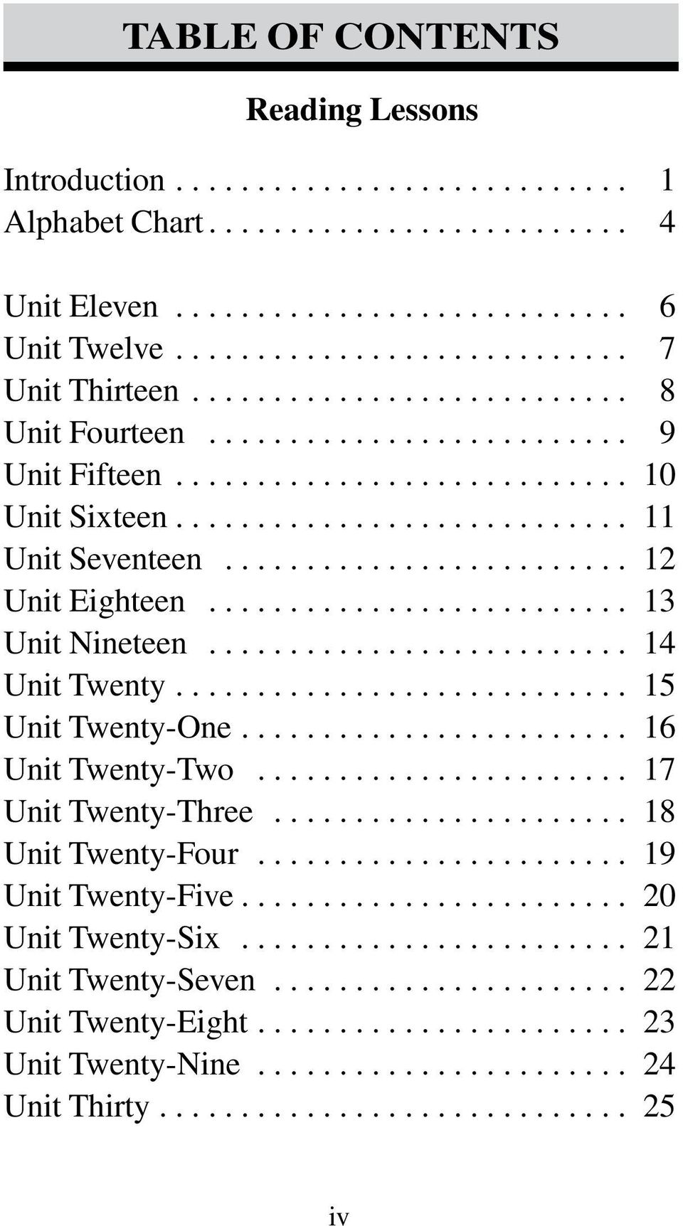 ......................... 13 Unit Nineteen.......................... 14 Unit Twenty............................ 15 Unit Twenty-One........................ 16 Unit Twenty-Two........................ 17 Unit Twenty-Three.