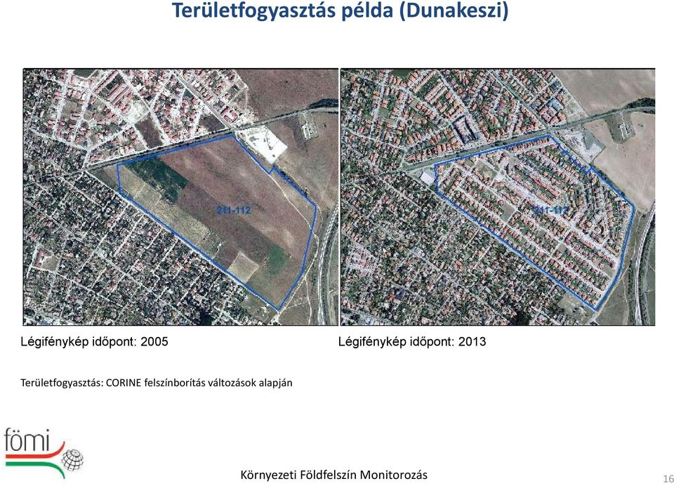 időpont: 2013 Területfogyasztás: