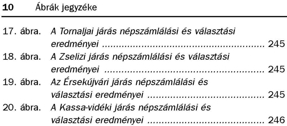 A Zselizi járás népszámlálási és választási eredményei... 245 19. ábra.