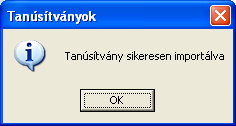 5. Válassza ki az Importálás IE tárból opciót, a legördülő listából a Személyes-t, majd kattintson a Megnyitás gombra. 6.