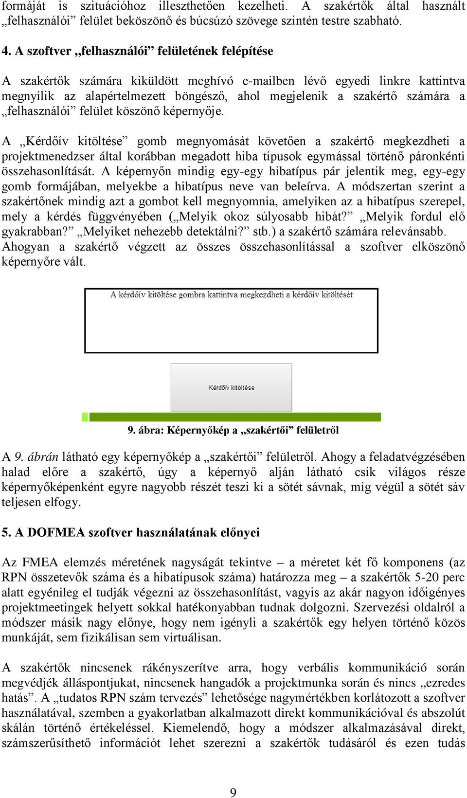 felhasználói felület köszönő képernyője.