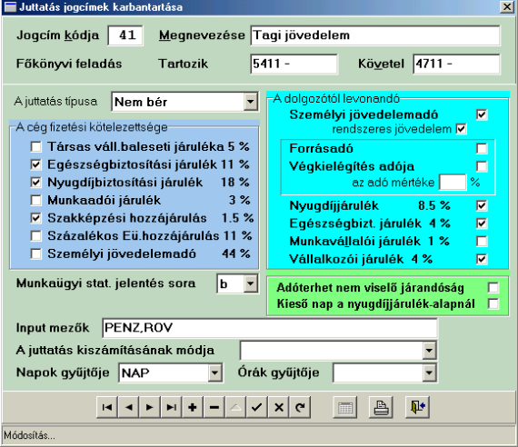 4/28 Bárhol érvényes a program használatakor, hogy az adatbeviteli mezők jobb oldalán, ha megjelenik egy lefelé mutató háromszög, akkor arra kattintva legördülő adatokból kiválaszthatjuk a mező