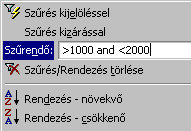 : www.pszfsalgo.hu, : radigyorgy@gmail.com, : 30/644-5111 MS-ACCESS XP Szőrés kijelöléssel Feladat: Válogassuk ki azokat az árukat, amelyeknek egységára 1 500 Ft! Nyissuk meg az ÁRU táblát.