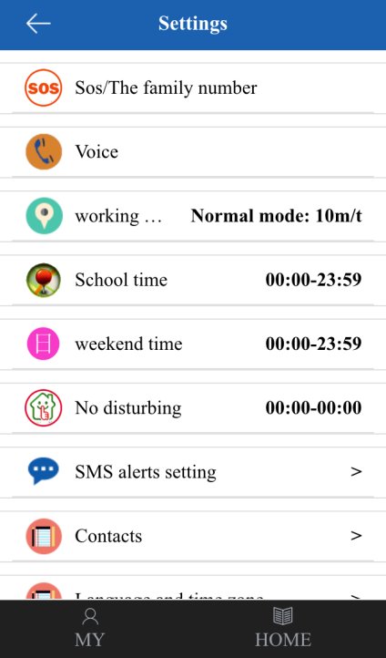Az egyes funkciók rövid leírása Kommunikáció/Inter-fon : Az alkalmazással rögzíthet rövid hangüzenetet, és elküldheti az órára. A leghosszabb üzenet 15 mp lehet.