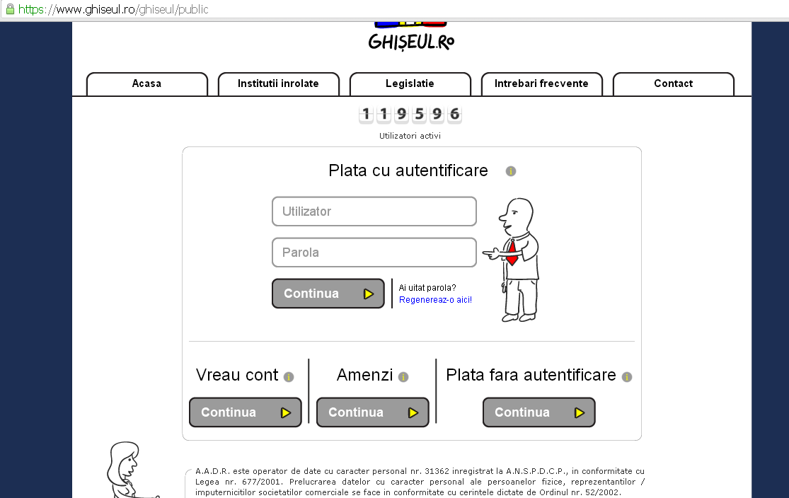 INFORMAŢII ŞI MANUAL DE UTILIZARE - ÎNREGISTRARE ŞI PLATĂ CU CARD BANCAR în Sistemul Naţional Electronic de Plată (SNEP) - www.ghiseul.