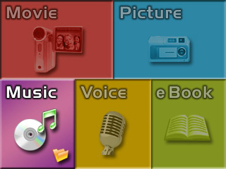 MP3 zene hallgatása Művelet Képernyő 1.