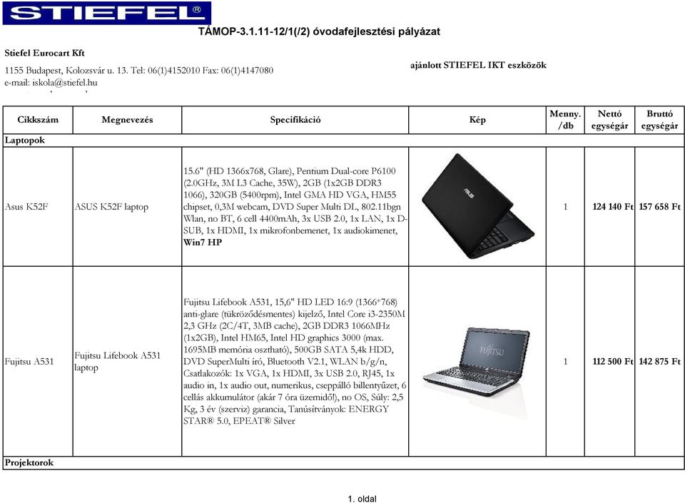 6" (HD 1366x768, Glare), Pentium Dual-core P6100 (2.0GHz, 3M L3 Cache, 35W), 2GB (1x2GB DDR3 1066), 320GB (5400rpm), Intel GMA HD VGA, HM55 chipset, 0,3M webcam, DVD Super Multi DL, 802.