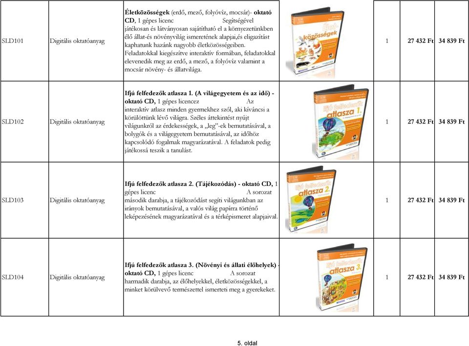 SLD102 Ifjú felfedezők atlasza 1. (A világegyetem és az idő) - oktató CD, 1 gépes licencez Az interaktív atlasz minden gyermekhez szól, aki kíváncsi a körülöttünk lévő világra.