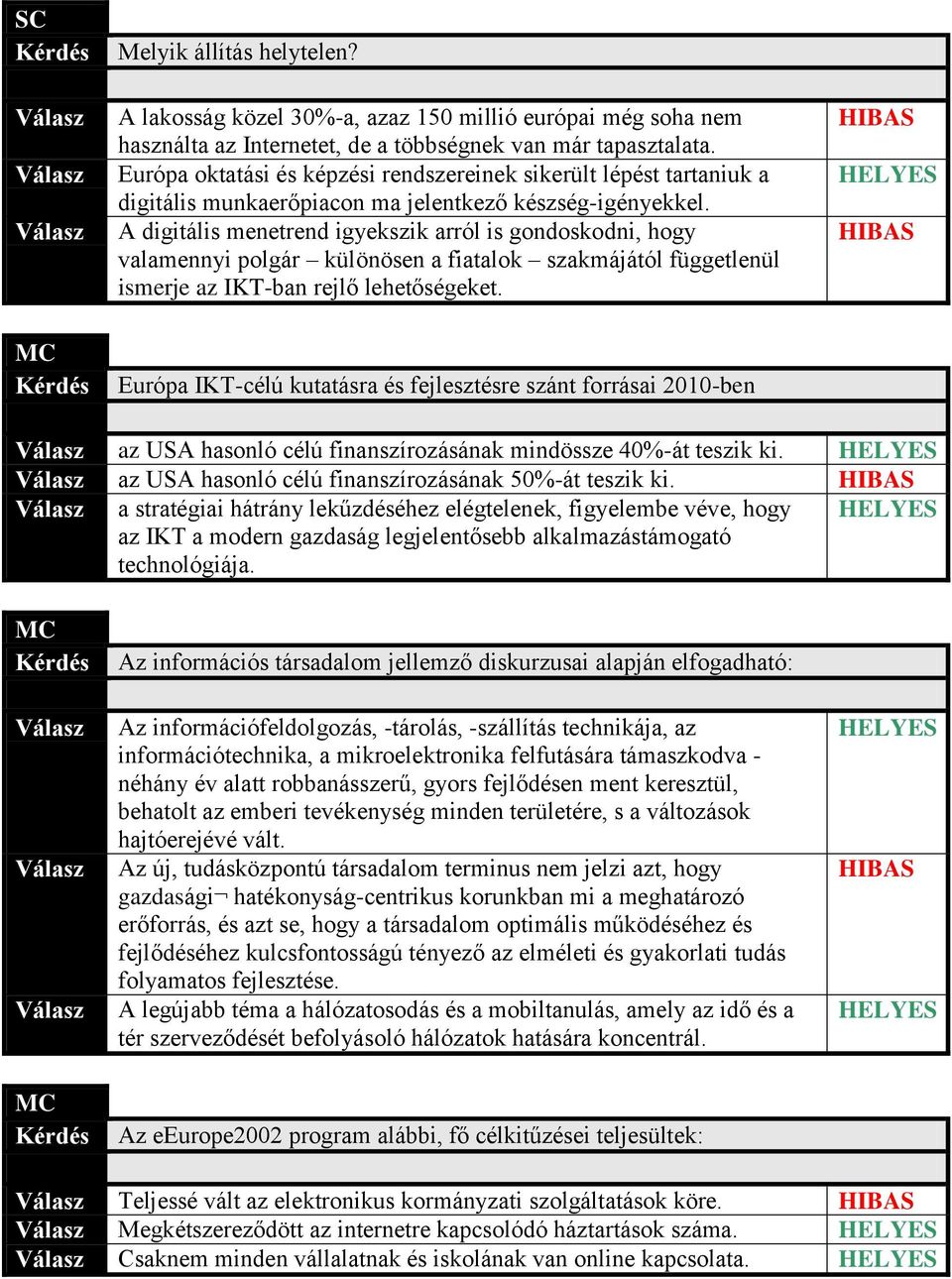 A digitális menetrend igyekszik arról is gondoskodni, hogy valamennyi polgár különösen a fiatalok szakmájától függetlenül ismerje az IKT-ban rejlő lehetőségeket.