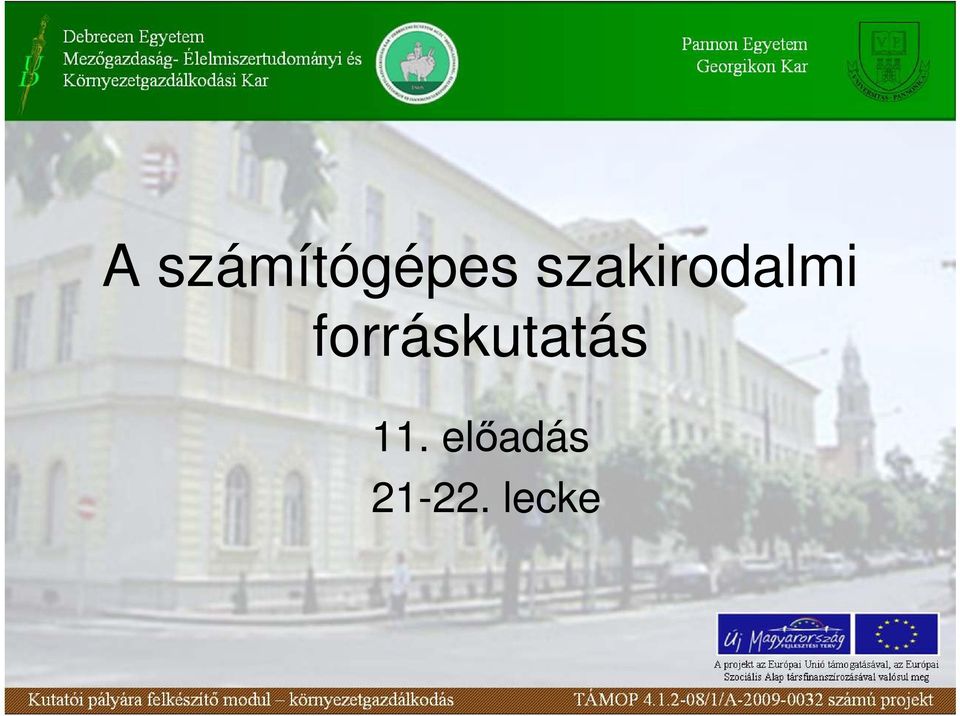 forráskutatás 11.