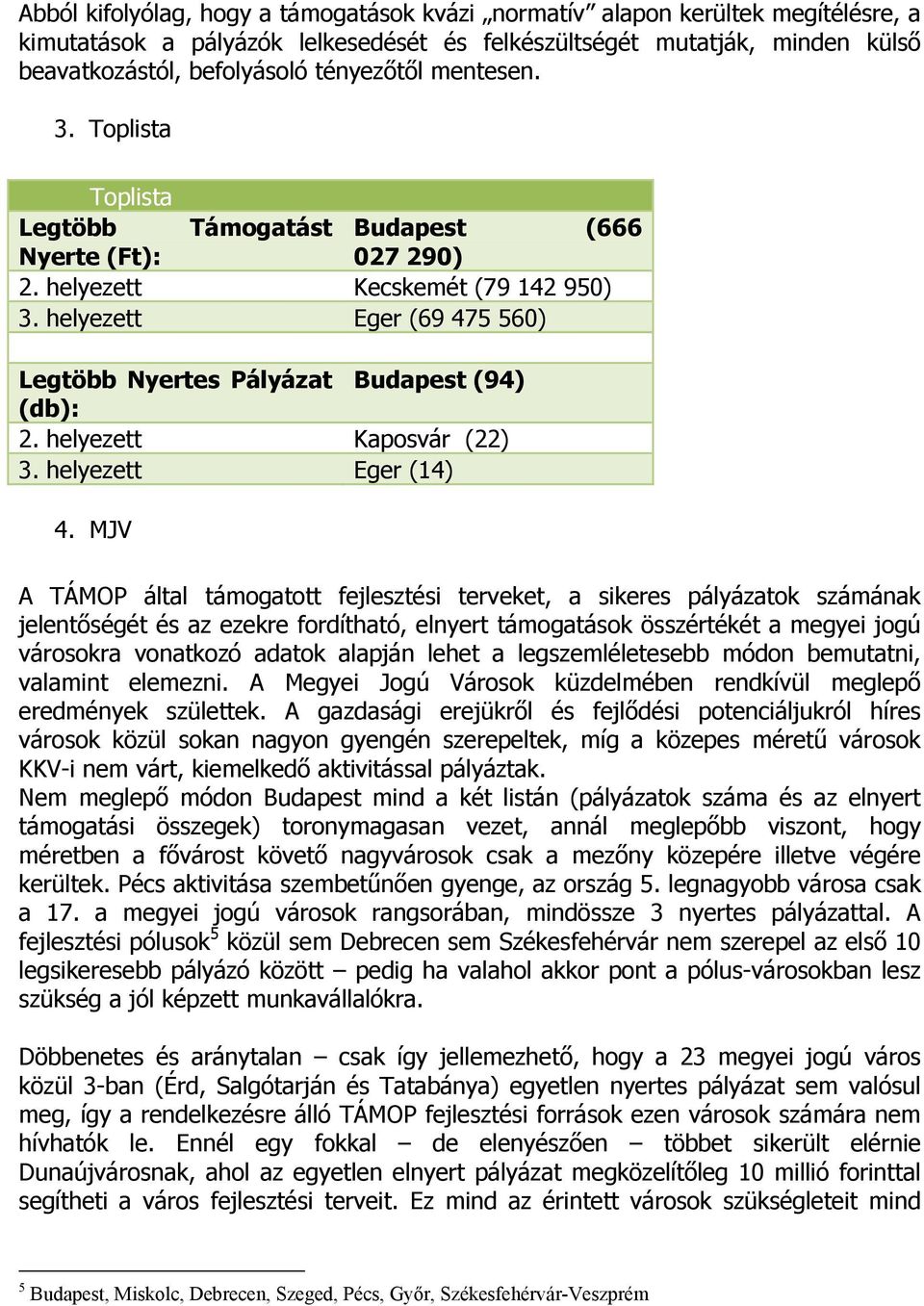 helyezett Kaposvár (22) 3. helyezett Eger (14) 4.