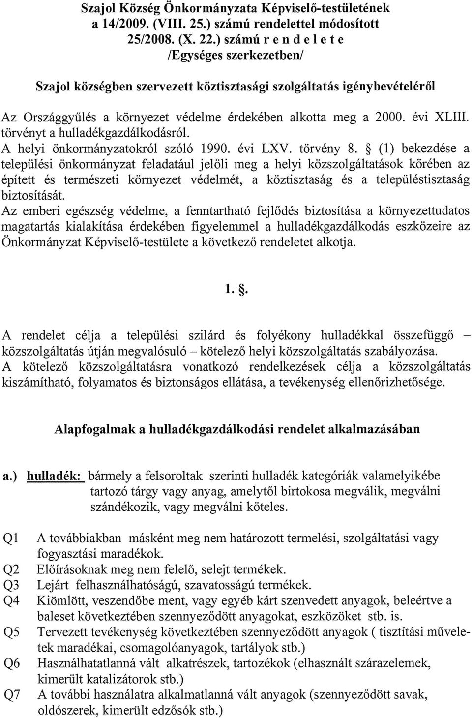A helyi önkormányzatokról szóló 1990. évi LXV. törvény 8.