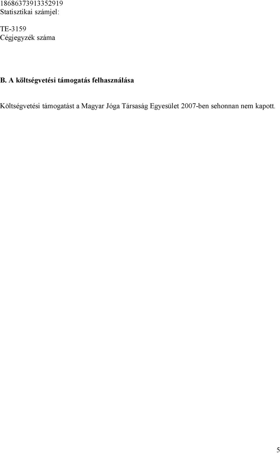 támogatást a Magyar Jóga