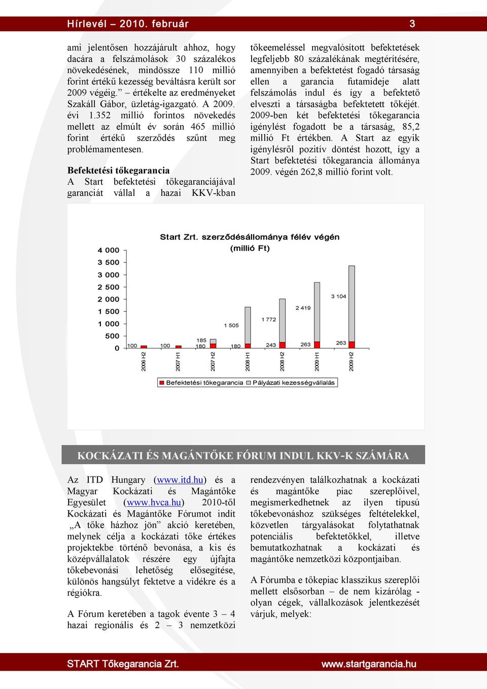 Befektetési tőkegarancia A Start befektetési tőkegaranciájával garanciát vállal a hazai KKV-kban tőkeemeléssel megvalósított befektetések legfeljebb 80 százalékának megtérítésére, amennyiben a