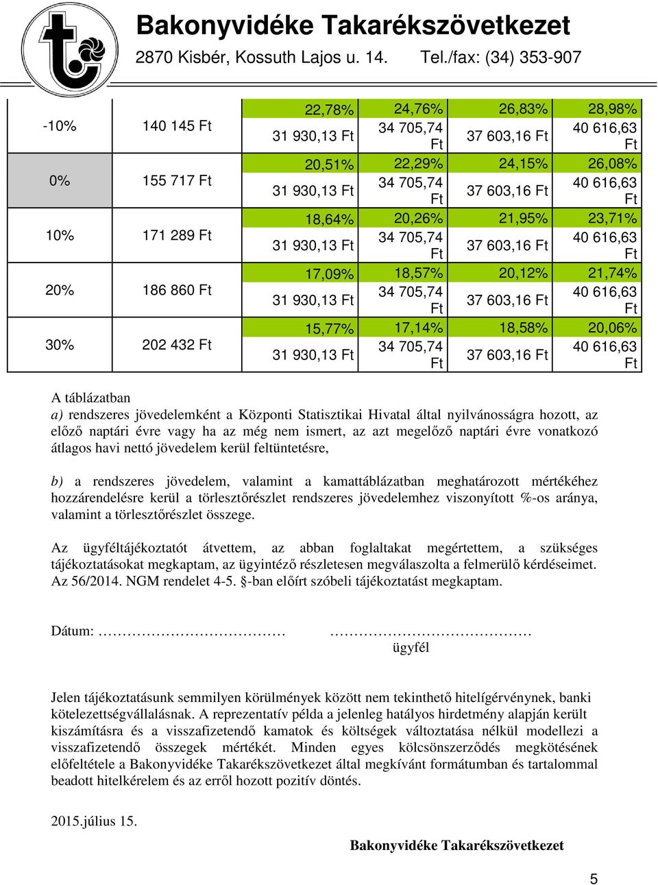 hozott, az előző naptári évre vagy ha az még nem ismert, az azt megelőző naptári évre vonatkozó átlagos havi nettó jövedelem kerül feltüntetésre, b) a rendszeres jövedelem, valamint a