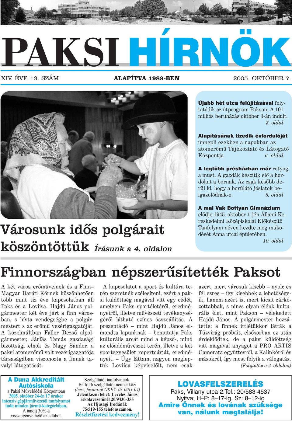 Finnországban népszerûsítették Paksot - PDF Free Download