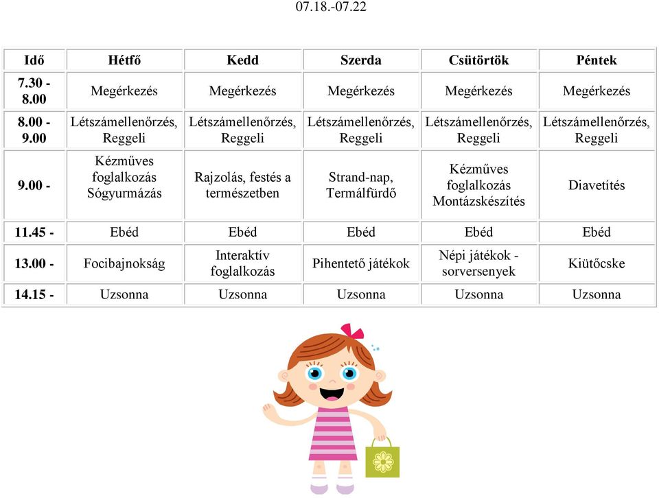 természetben Montázskészítés Diavetítés 13.