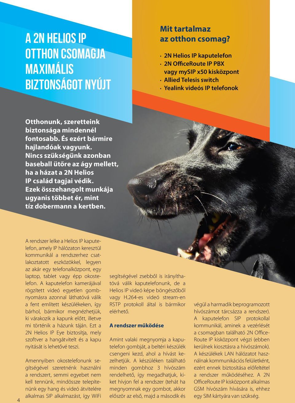 És ezért bármire hajlandóak vagyunk. Nincs szükségünk azonban baseball ütőre az ágy mellett, ha a házat a 2N Helios IP család tagjai védik.