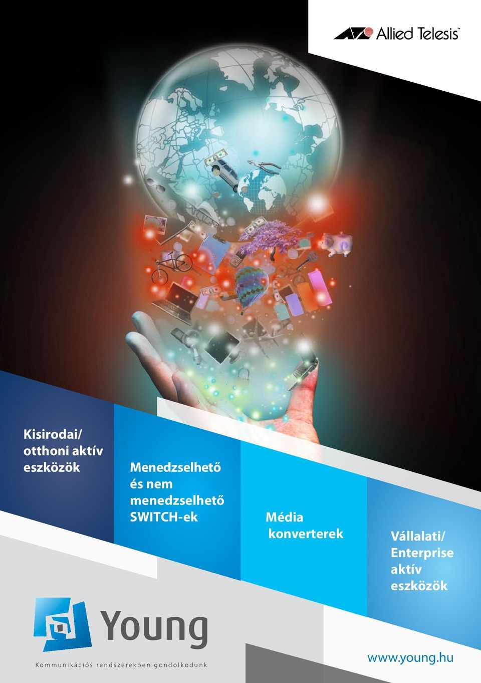 vállalati Vállalati/ aktív eszközök Enterprise (switch-ek) aktív eszközök K ommunik